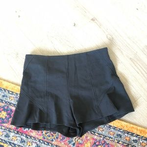 Free People Cotton Zip Shorts